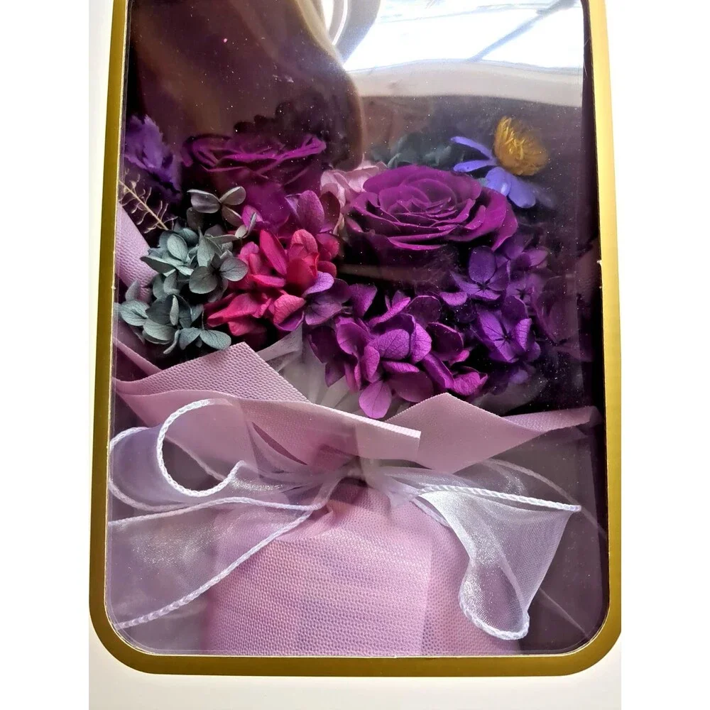 Lovenfold Flowers Preserved Flowers Bouquets, Purple Rose Bouquets
